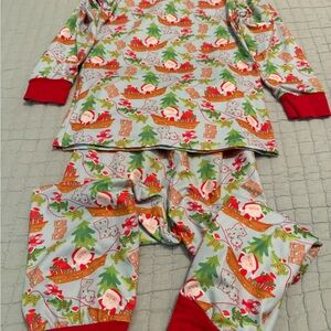 Cajun Santa Christmas pajama pant set